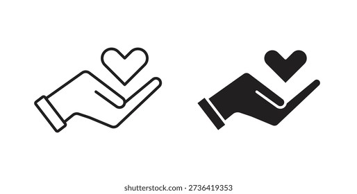 Donate icon element for design projects