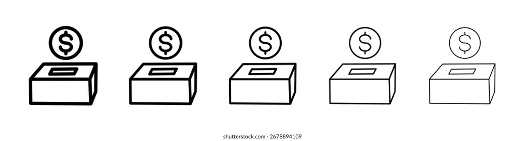 Donate icon for mobile concept and web design.