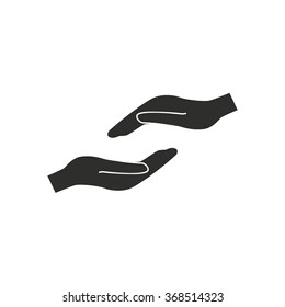 Donate  icon  on white background. Vector illustration.