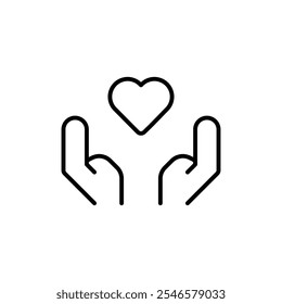Donar icono Vector de contorno para Web ui