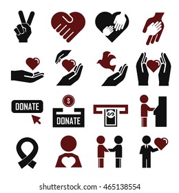 donate icon set