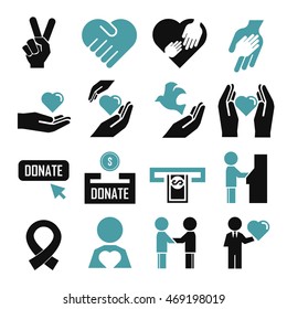 donate icon set