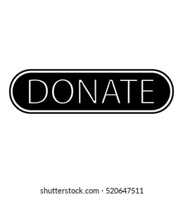 Donate icon. Simple illustration of donate vector icon for web