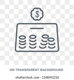 Donate icon. Trendy flat vector Donate icon on transparent background from Cryptocurrency economy and finance collection. High quality filled Donate symbol use for web and mobile