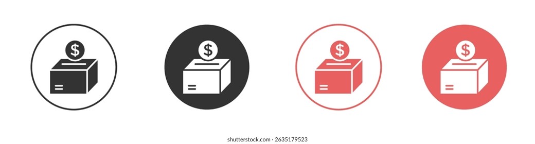 Donate icon vector design template simple and clean style
