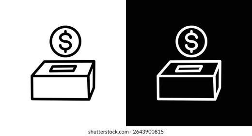 Spenden Symbol Vektor einfache Element Illustration bearbeitbar