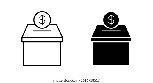 Donate icons set for website design