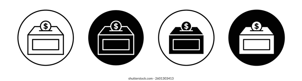 Donate icons vectors graphics collection