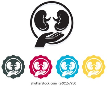 Donate Kidney - Symbol - Illustration