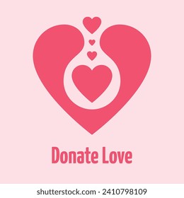 Donar amor. Un afiche sobre el trato humano del otro. Imprimir.
