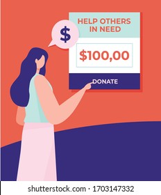 Donate money, help others. Transfer money. Corona virus Covid19 Empathy Cooperation Assistance Togetherness Contribution Charity Assistance Community. Help People in need.