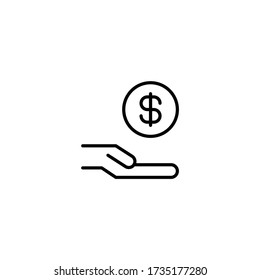 Spenden von Geldsymbolen