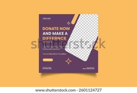 Donate Now and Make a Difference Promotional Graphic