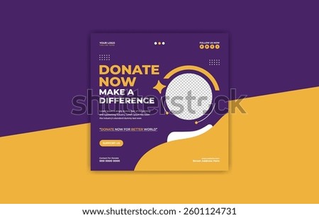 Donate Now Make a Difference Promotional Graphic