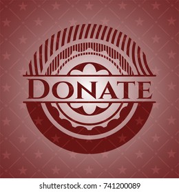 Donate red emblem