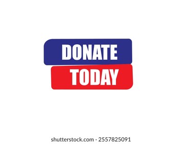 Donate today, clock, button, vector, banner template, website, design,
