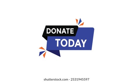 Donate today Countdown number banner templates. time icon. Vector Illustration 
