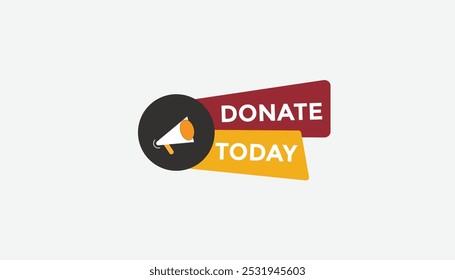 Donate today Countdown number banner templates. time icon. Vector Illustration 
