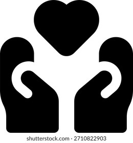 Diseño de Vector en estilo moderno, financiación de caridad y concepto de contribución financiera, ilustración de Asistencia humanitaria. Icono de glifo