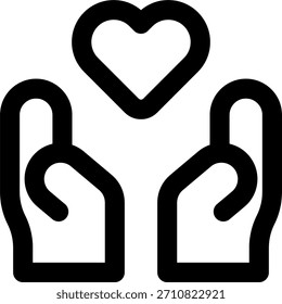 Diseño de Vector en estilo moderno, financiación de caridad y concepto de contribución financiera, ilustración de Asistencia humanitaria. Icono de línea