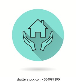 Donate vector icon. Black illustration isolated on green background for graphic and web design.