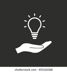 Donate vector icon. White illustration isolated on black background for graphic and web design.