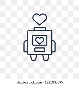 Donate vector outline icon isolated on transparent background, high quality linear Donate transparency concept can be used web and mobile
