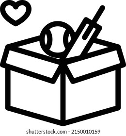 donate vector thin line icon