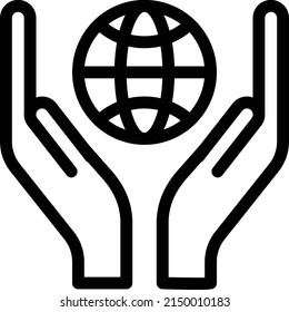 donate vector thin line icon