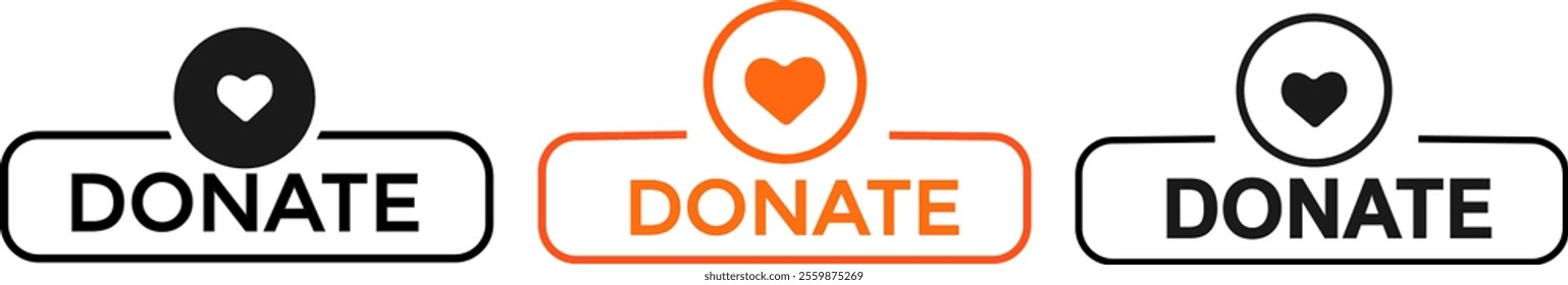 donate, watch now, book more colorful button set shop now buttons. Online shopping icons donate
