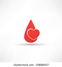 Donated blood icon