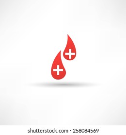 Donated blood icon