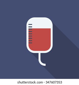 donated blood icon. vector illustration