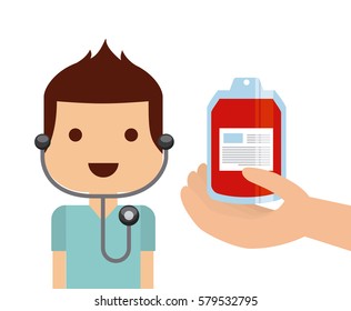 Donation blood design