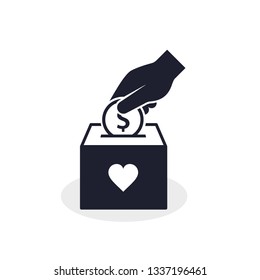 Charity Box Icon Images Stock Photos Vectors Shutterstock