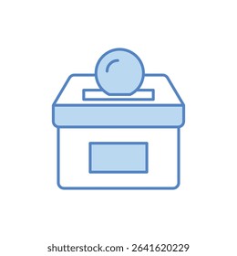 Donation Box Icon vector stock illustration