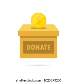 Donation box vector