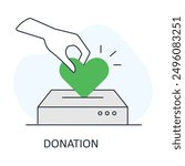 Donation, Charitable Giving, Fundraising, Donor Support, Donation Icon, Philanthropy, Community Support, Charity, Giving Back, Donation Drive.