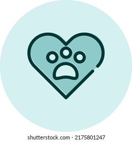 Donation and charity animals, illustration, vector on a white background.
