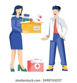 Donación y Ilustraciones de Charity Flat