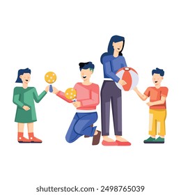 Donation and Charity Flat Illustrations