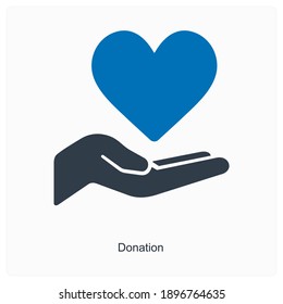 Donation Or Charity Icon Concept