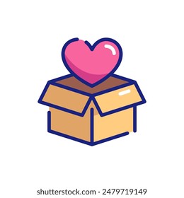 Donation for Charity Support Vector Icon