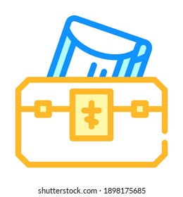 donation for church color icon vector. donation for church sign. isolated symbol illustration