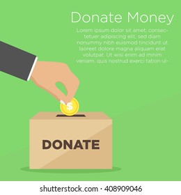 Donation Giving Poster Stock Vector (Royalty Free) 408909046 | Shutterstock