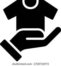 donation glyph icon illustration vector