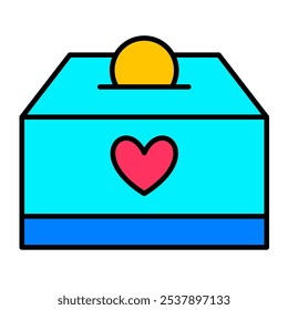 Donation Icon, Charity Symbol, Giving