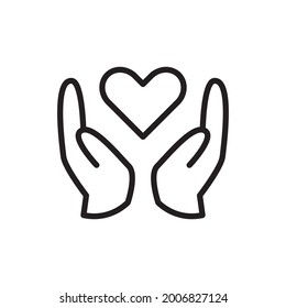 Icono De Donación Diseño Vector Ilustración Gráfica En Signo De Estilo Plano Y Símbolo Adecuado Para EPS 10 .
