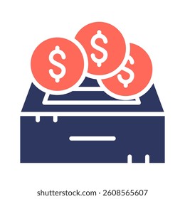 Donation Icon Element for Design