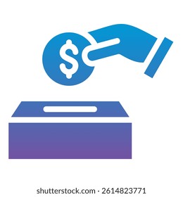 Donation Icon Element For Design